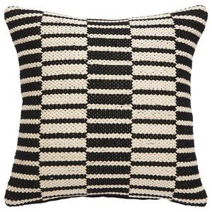 20x20 Jaipur Black & Cream Throw Pillow
